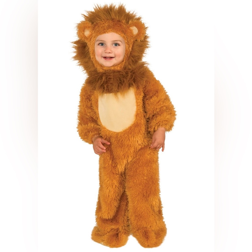 Rubies size 0-6 months lions costume.  Head piece and body piece. Footies.